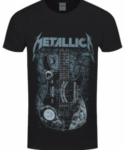 Metallica Kirk Ouija Board Guitar Mens Black T Shirt 1