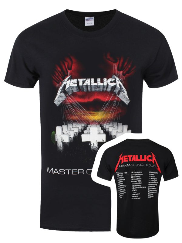 Metallica MOP 86 European Tour Men’s Black T-Shirt