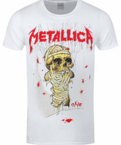 Metallica One Landmine Mens White T Shirt 1