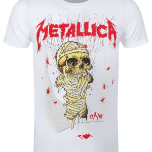 Metallica One Landmine Men’s White T-Shirt