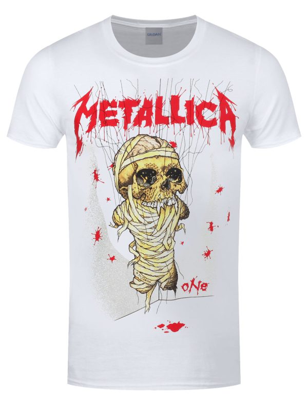 Metallica One Landmine Men’s White T-Shirt