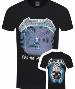 Metallica Ride The Lightning Mens Black T Shirt 1