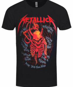 Metallica Skull Screaming Red 72 Seasons Mens Black T Shirt 1