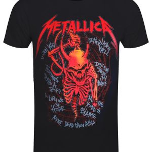 Metallica Skull Screaming Red 72 Seasons Mens Black T Shirt 1