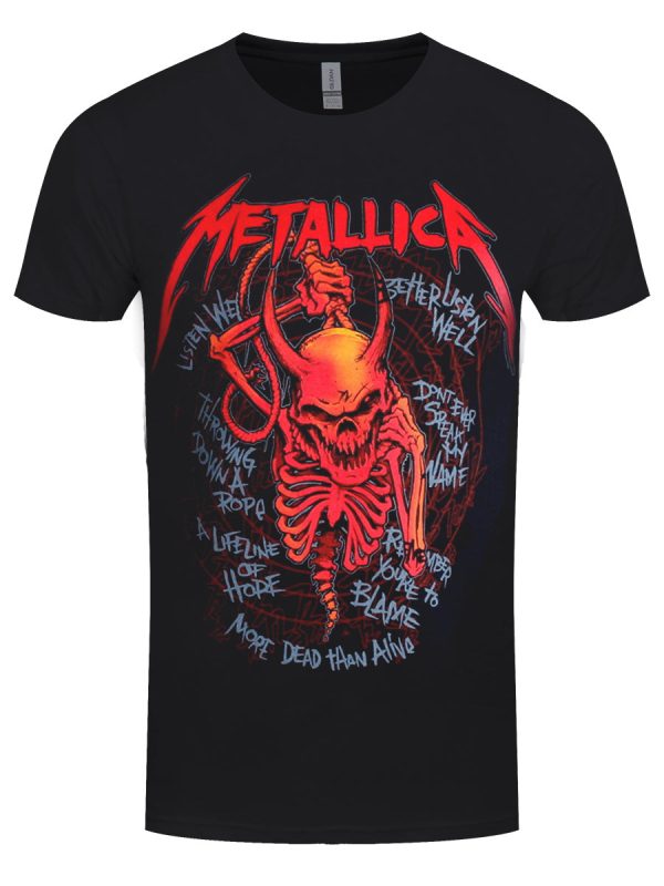 Metallica Skull Screaming Red 72 Seasons Men’s Black T-Shirt