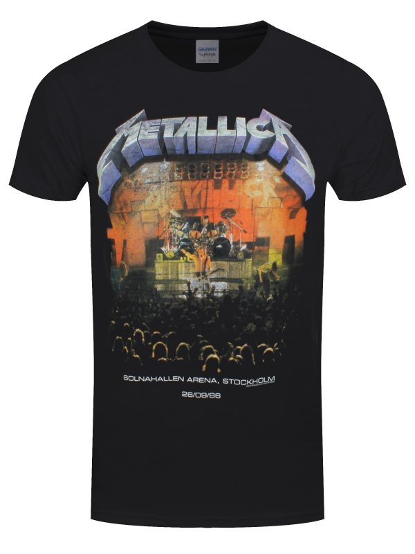 Metallica Stockholm ’86 Men’s Black T-Shirt