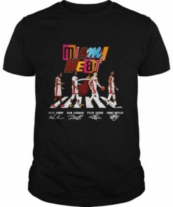 Miami Heat Abbey Road Kyle Lowry Bam Adebayo Tyler Herro Jimmy Butler Signatures Shirt 1