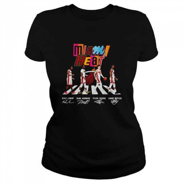 Miami Heat Abbey Road Kyle Lowry Bam Adebayo Tyler Herro Jimmy Butler Signatures Shirt