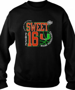 Miami Hurricanes March Madness 2022 Ncaa Men's Basketball Sweet 16 The Road To New Orleans T Shirt 4