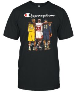 Michael jordan Lebron James Champion signature shirt 1