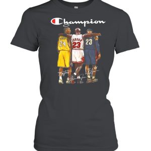 Michael jordan Lebron James Champion signature shirt