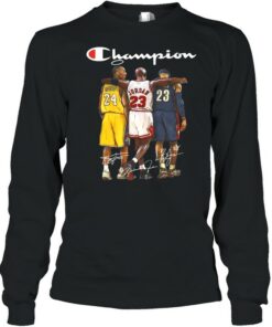 Michael jordan Lebron James Champion signature shirt 2 Michael jordan Lebron James Champion signature shirt 3