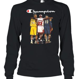 Michael jordan Lebron James Champion signature shirt 3