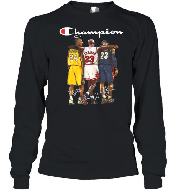 Michael jordan Lebron James Champion signature shirt