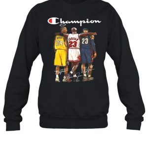 Michael jordan Lebron James Champion signature shirt 4