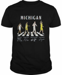 Michigan Football abbey road signatures shirt 1