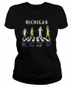 Michigan Football abbey road signatures shirt 2