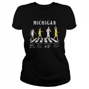 Michigan Football abbey road signatures shirt