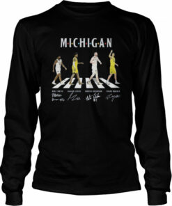 Michigan Football abbey road signatures shirt 3