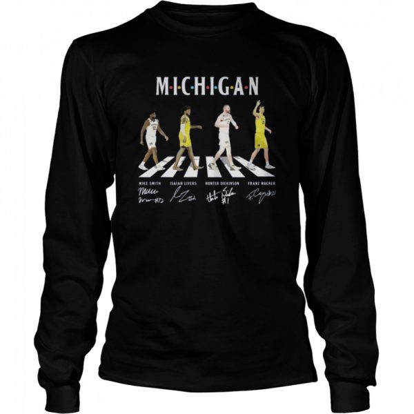 Michigan Football abbey road signatures shirt