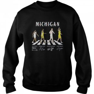 Michigan Football abbey road signatures shirt 4