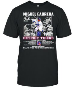 Miguel Cabrera 24 Detroit Tigers 2008 present thank you for the memories shirt 1