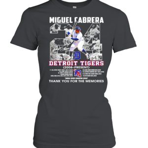 Miguel Cabrera #24 Detroit Tigers 2008 present thank you for the memories shirt