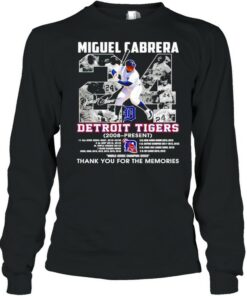 Miguel Cabrera #24 Detroit Tigers 2008 present thank you for the memories shirt 2 Miguel Cabrera 24 Detroit Tigers 2008 present thank you for the memories shirt 3