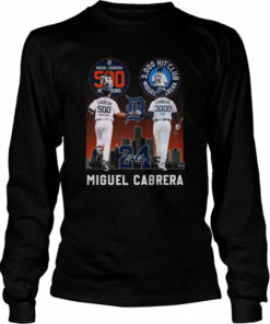 Miguel Cabrera Detroit Tigers 500 Home Runs and 3,000 Hit Club signature shirt 2 Miguel Cabrera Detroit Tigers 500 Home Runs and 3000 Hit Club signature shirt 3