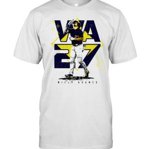 Milwaukee Baseball Willy Adames #27 player square shirt