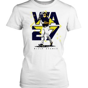 Milwaukee Baseball Willy Adames #27 player square shirt