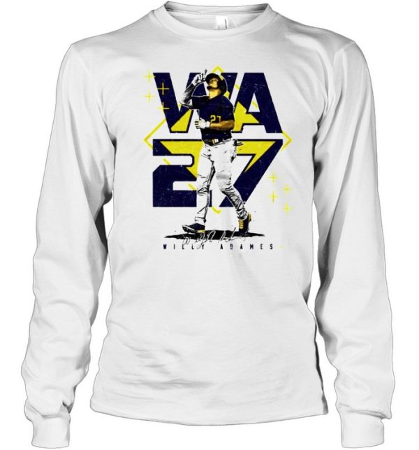 Milwaukee Baseball Willy Adames #27 player square shirt