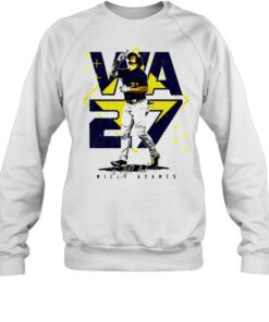 Milwaukee Baseball Willy Adames #27 player square shirt 3 Milwaukee Baseball Willy Adames 27 player square shirt 4