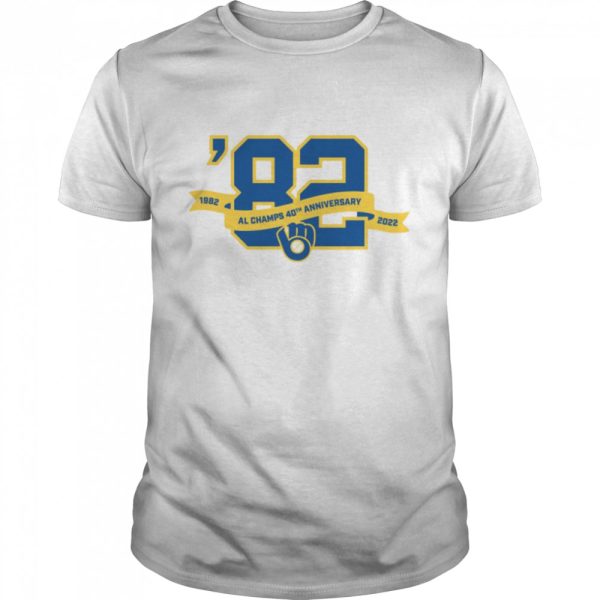 Milwaukee Brewers 1982 Al Champs 40th Anniversary 2022 Shirt