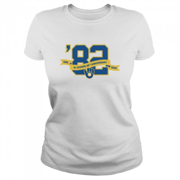 Milwaukee Brewers 1982 Al Champs 40th Anniversary 2022 Shirt