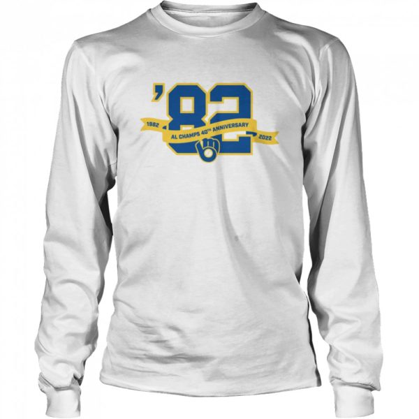 Milwaukee Brewers 1982 Al Champs 40th Anniversary 2022 Shirt