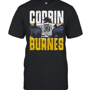 Milwaukee Brewers Corbin Burnes Flames Baseball Signature shirt