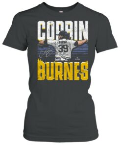 Milwaukee Brewers Corbin Burnes Flames Baseball Signature shirt 2