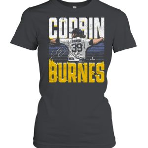 Milwaukee Brewers Corbin Burnes Flames Baseball Signature shirt