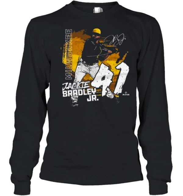 Milwaukee Brewers Jackie Bradley Jr. State baseball Signature shirt