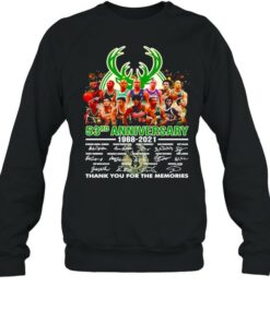 Milwaukee Bucks 53rd Anniversary 1968 2021 thank you for the memories shirt 3 Milwaukee Bucks 53rd Anniversary 1968 2021 thank you for the memories shirt 4