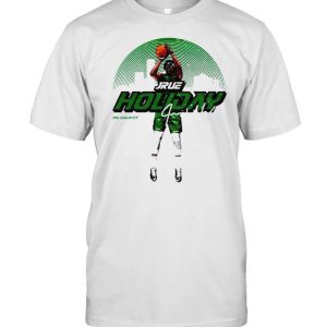 Milwaukee Bucks Jrue Holiday throw the ball shirt