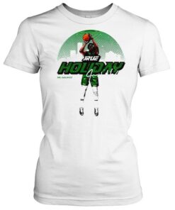 Milwaukee Bucks Jrue Holiday throw the ball shirt 2