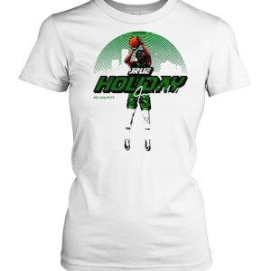 Milwaukee Bucks Jrue Holiday throw the ball shirt