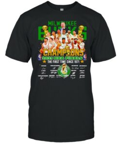 Milwaukee Bucks champions 2021 NBA finals the first time since 1971 shirt 1