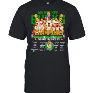 Milwaukee Bucks champions 2021 NBA finals the first time since 1971 shirt