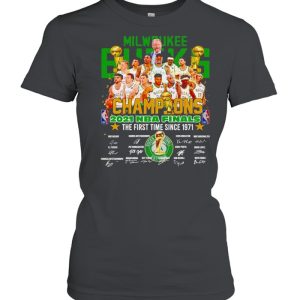 Milwaukee Bucks champions 2021 NBA finals the first time since 1971 shirt