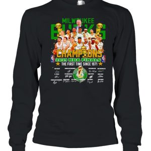 Milwaukee Bucks champions 2021 NBA finals the first time since 1971 shirt 3