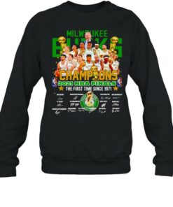 Milwaukee Bucks champions 2021 NBA finals the first time since 1971 shirt 4