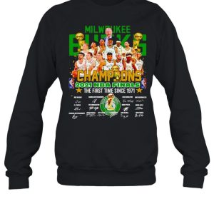 Milwaukee Bucks champions 2021 NBA finals the first time since 1971 shirt 4